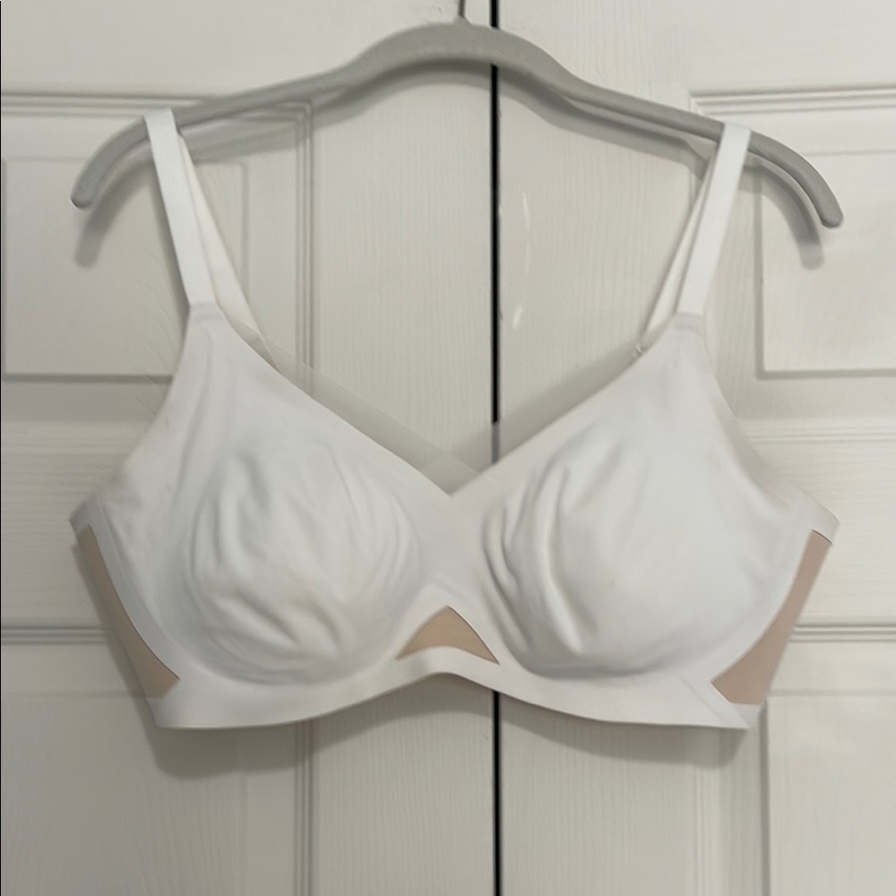 Honeylove White Full Coverage Bra with Molded Cups